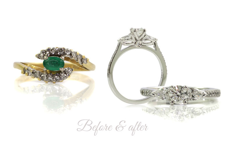Mums-ring-remodelled-into-engagement-ring-bentley-de-lisle
