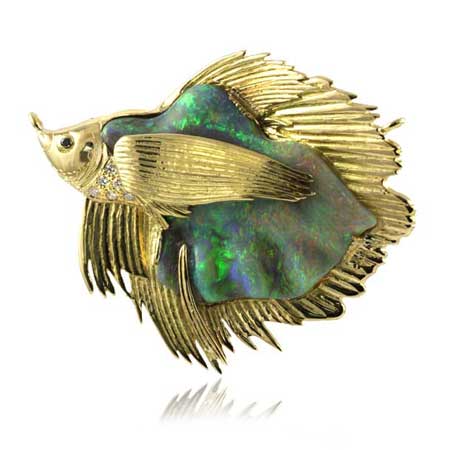 Siamese-fighter-opal-pendant-fish-bentley-de-lisle