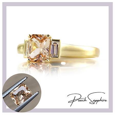 Peach-sapphire-engagement-ring-bentley-de-lisle