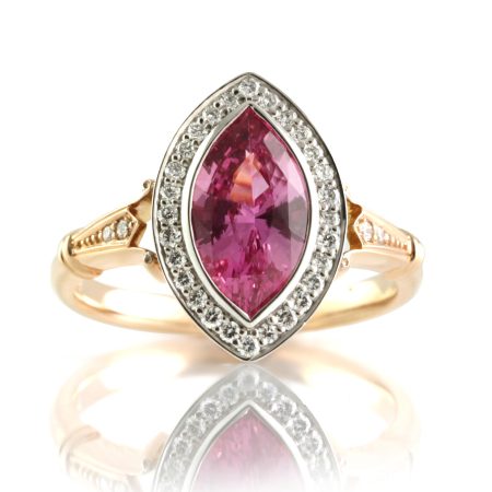 Pink-marquise-sapphire-vintage-style-ring-bentley-de-lisle-new