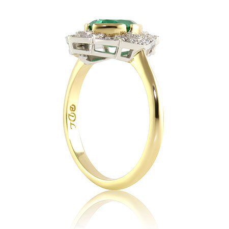 Art-deco-oval-emerald-diamond-ring-side-bentley-de-lisle