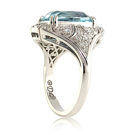 Aquamarine-diamond-art-deco-ring-bentley-de-lisle-brisbane