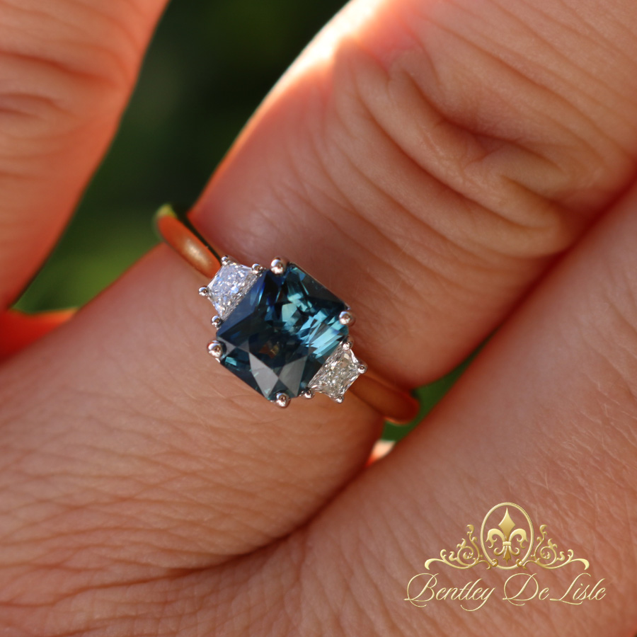 Teal-sapphire-trapezoid-diamond-ring-bentley-de-lisle